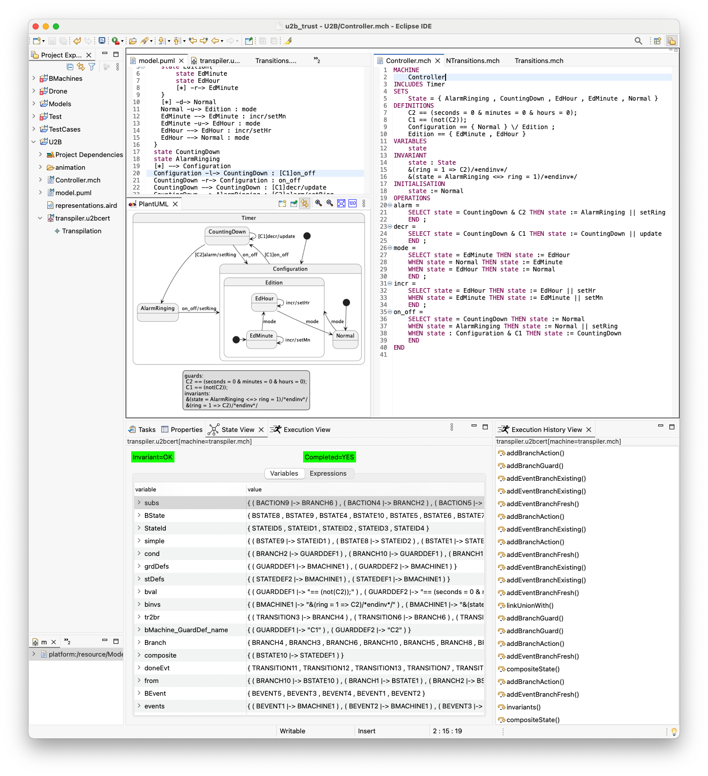 U2Bcert execution overview
